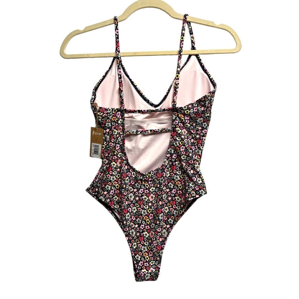 NWT Nana the Brand Anne V-neck floral one-piece Size XS - Picture 3 of 5